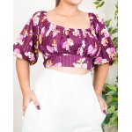 Back Tie Balloon Sleeves Top!