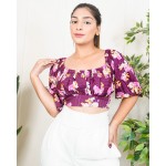 Back Tie Balloon Sleeves Top!