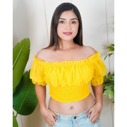 Smocked Crop Top