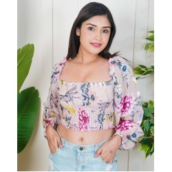 Flora Smocked Blush Top