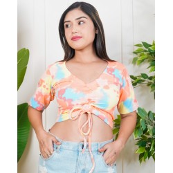 Tie and Dye Pull Up Tee