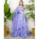 Super Flared Organza Hand Print Set