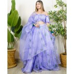 Super Flared Organza Hand Print Set