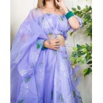 Super Flared Organza Hand Print Set