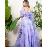 Super Flared Organza Hand Print Set