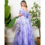 Super Flared Organza Hand Print Set