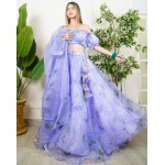 Super Flared Organza Hand Print Set