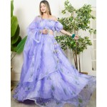 Super Flared Organza Hand Print Set