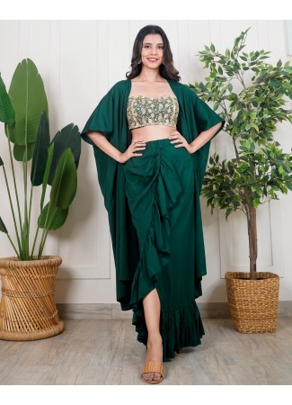 3 Piece Ruffle Skirt Set