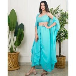 The 3 Piece Draped Dhoti Set