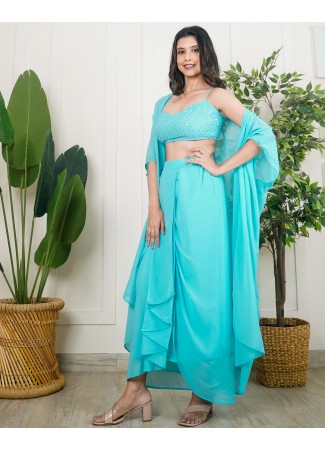 The 3 Piece Draped Dhoti Set