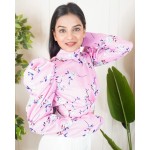 High Neck Back Tie Up Top