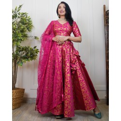 Brocade Super Flared Skirt Set