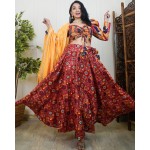 Smocked Super Flared Skirt Set