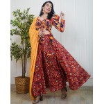 Smocked Super Flared Skirt Set