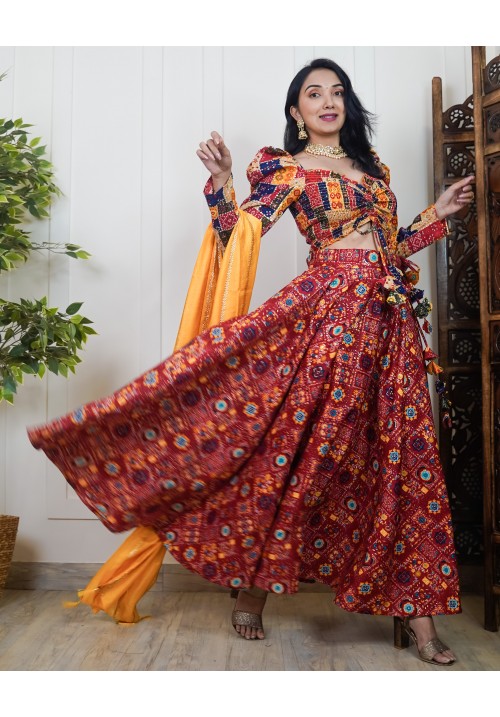 Smocked Super Flared Skirt Set