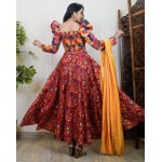 Smocked Super Flared Skirt Set