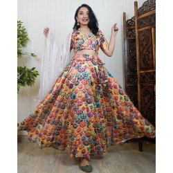 Sequin Embroidered Super Flared Skirt Set!