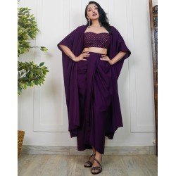 3 Piece Draped Dhoti Set!
