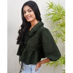 That Tie Up Top Peplum Top