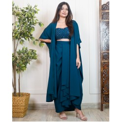 3 Piece Draped Dhoti Set!