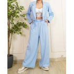 Cropped Blazer And Trouser Set