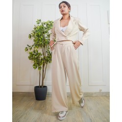 Cropped Blazer And Trouser Set