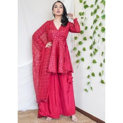 Wrapped Top and Flared Palazzo Set