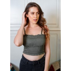 Smocked Padded Bralette