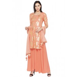 3 Piece Hand Printed Tunic Palazzo Set!