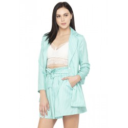 Striped Statement Blazer Skirt Set!