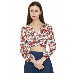 Floral Button Down Crop Top!