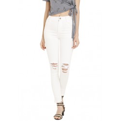 All White Ripped Denims!