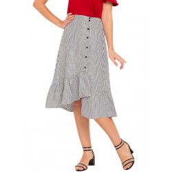 Button Down Ruffle Skirt!