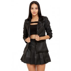 All Black Blazer Skirt Set!