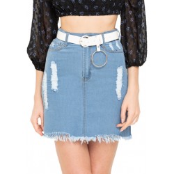 Slim Fit Ripped Skirt!