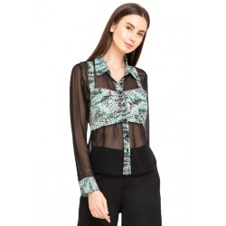 Printed Tie Up Corset Shirt!